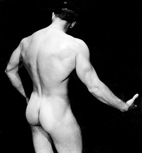 Nude Bodybuilder Back View，San Francisco，California，c.1950